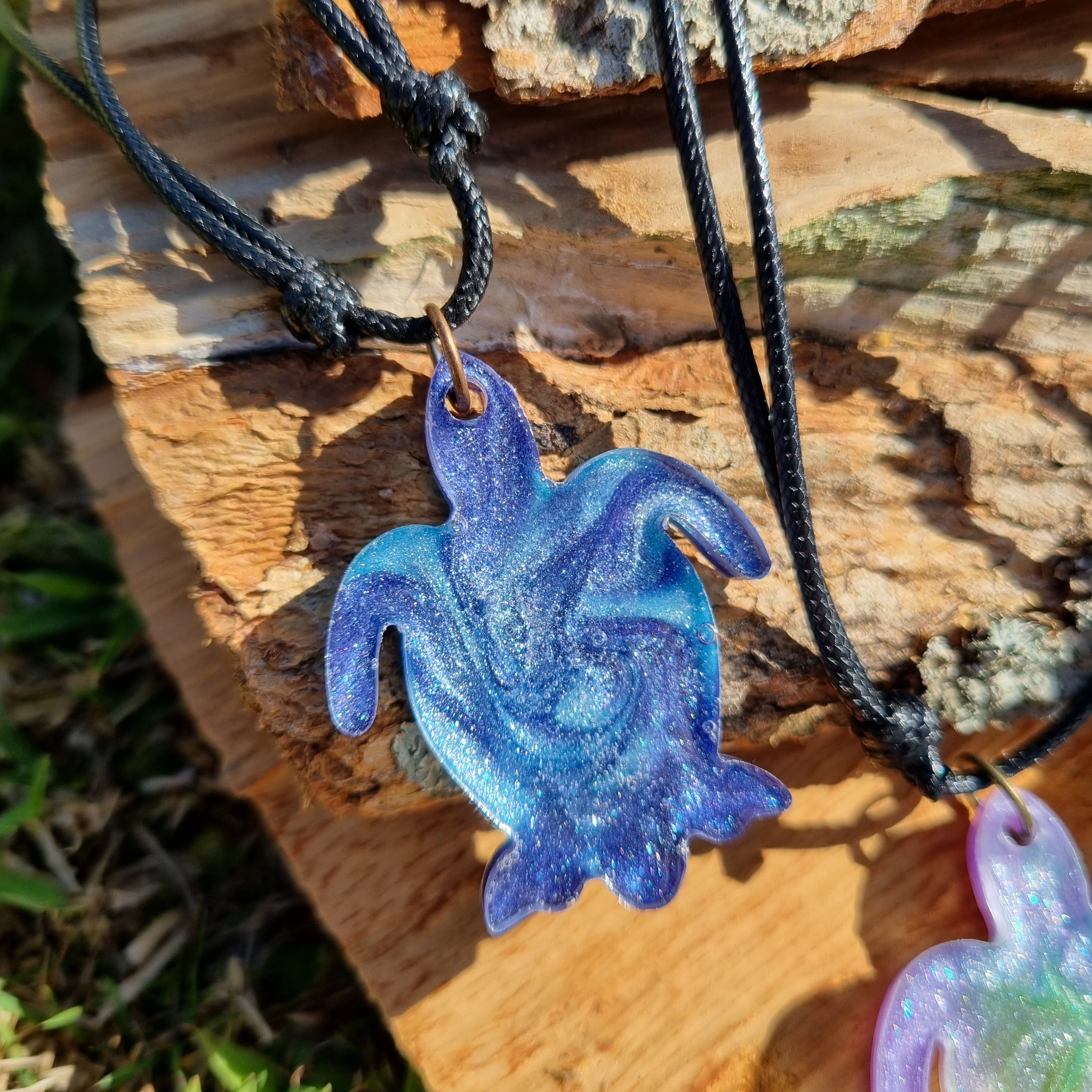 Turtle Glitter Pendant