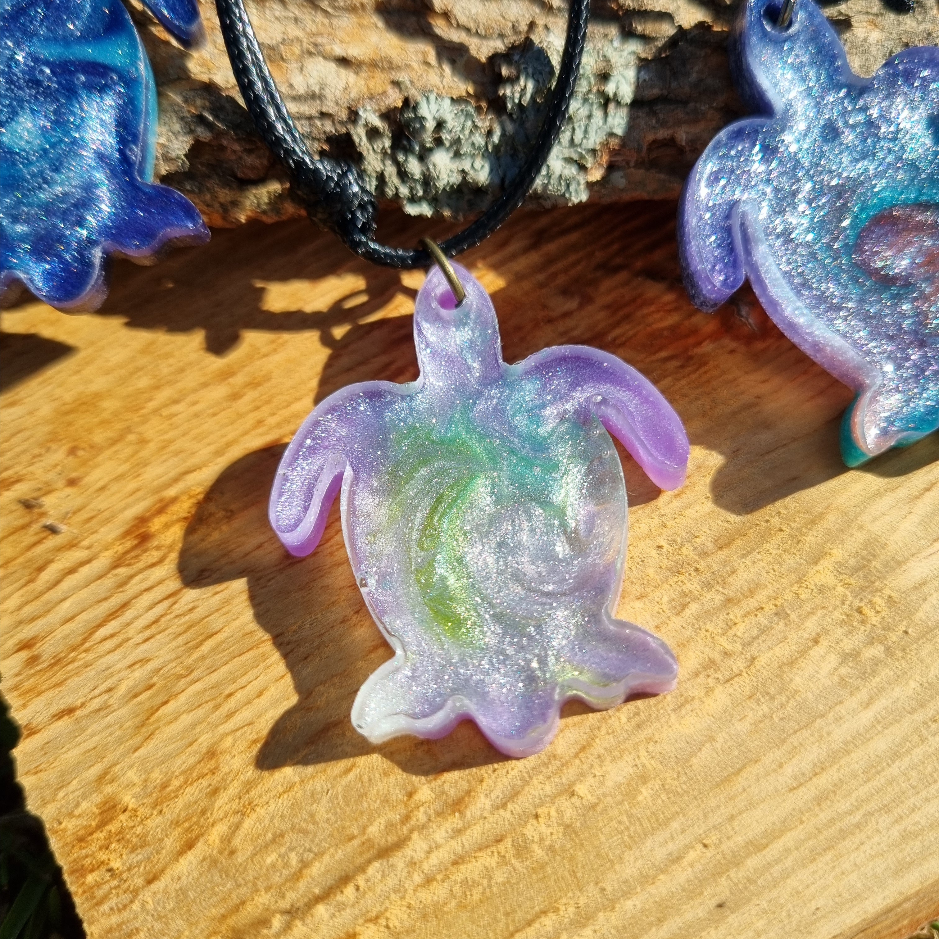 Turtle Glitter Pendant