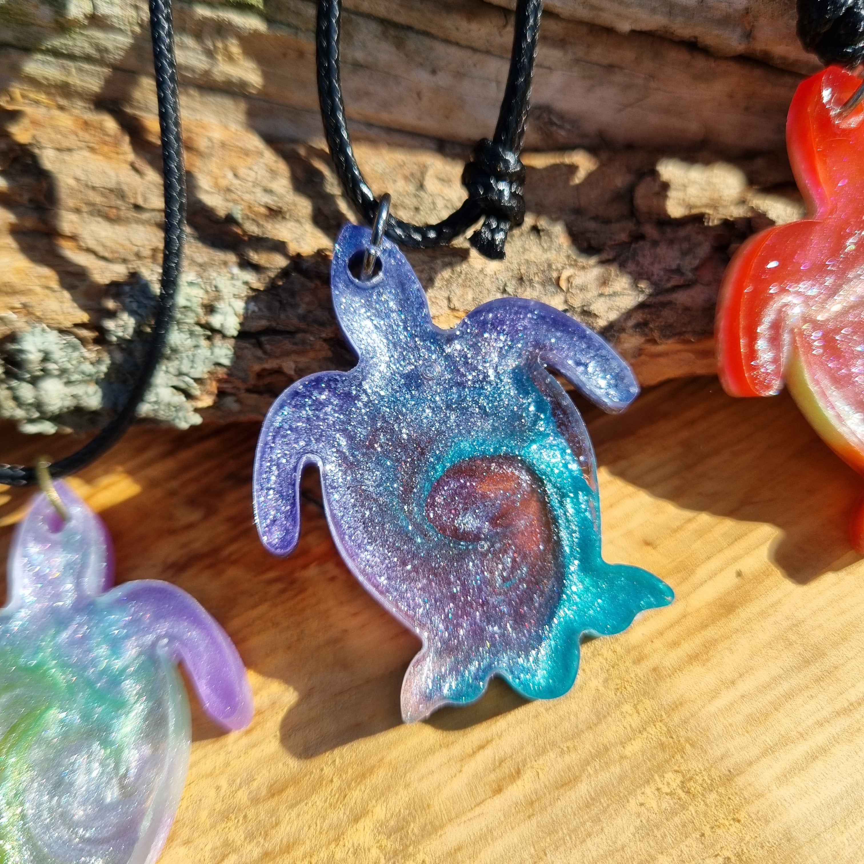 Turtle Glitter Pendant