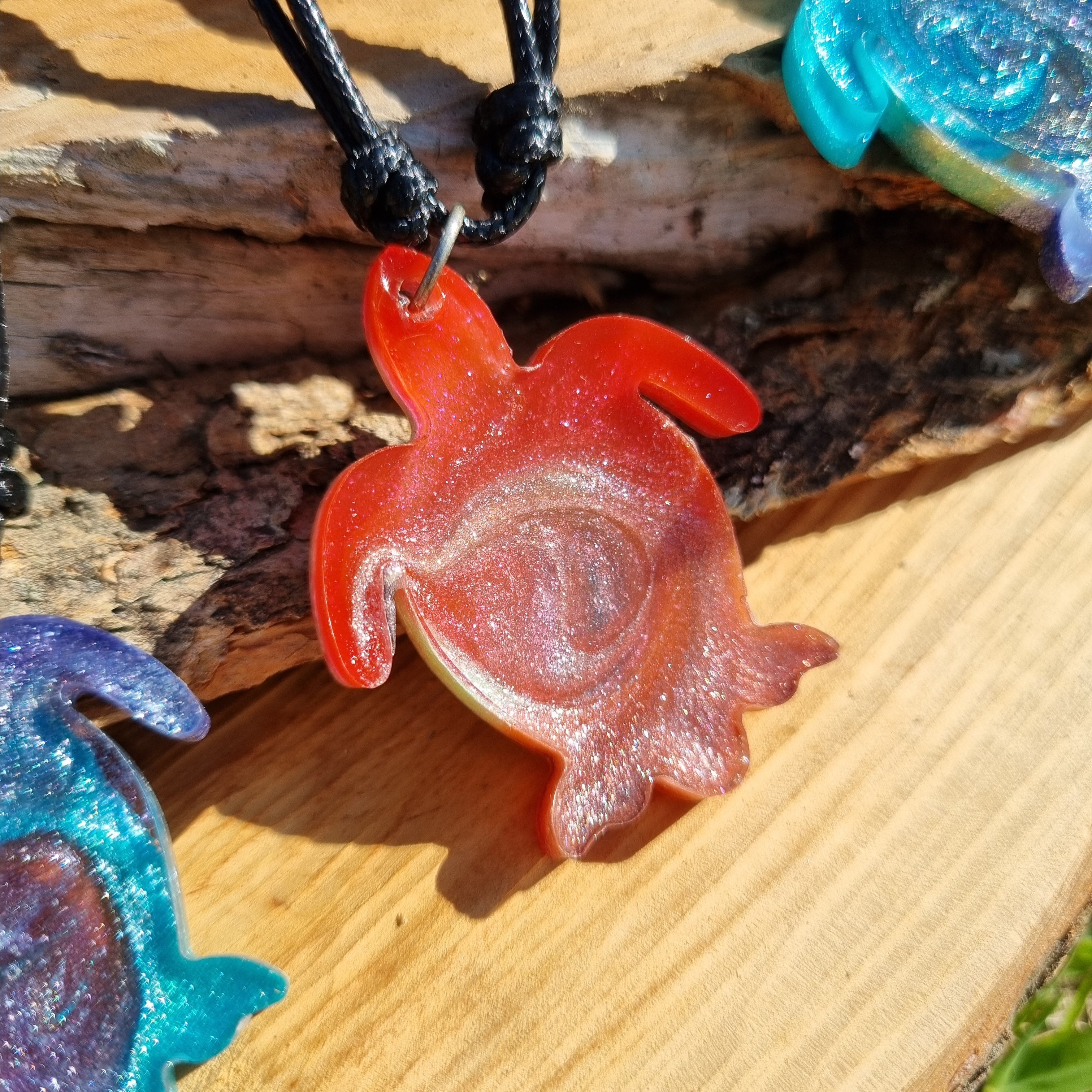 Turtle Glitter Pendant
