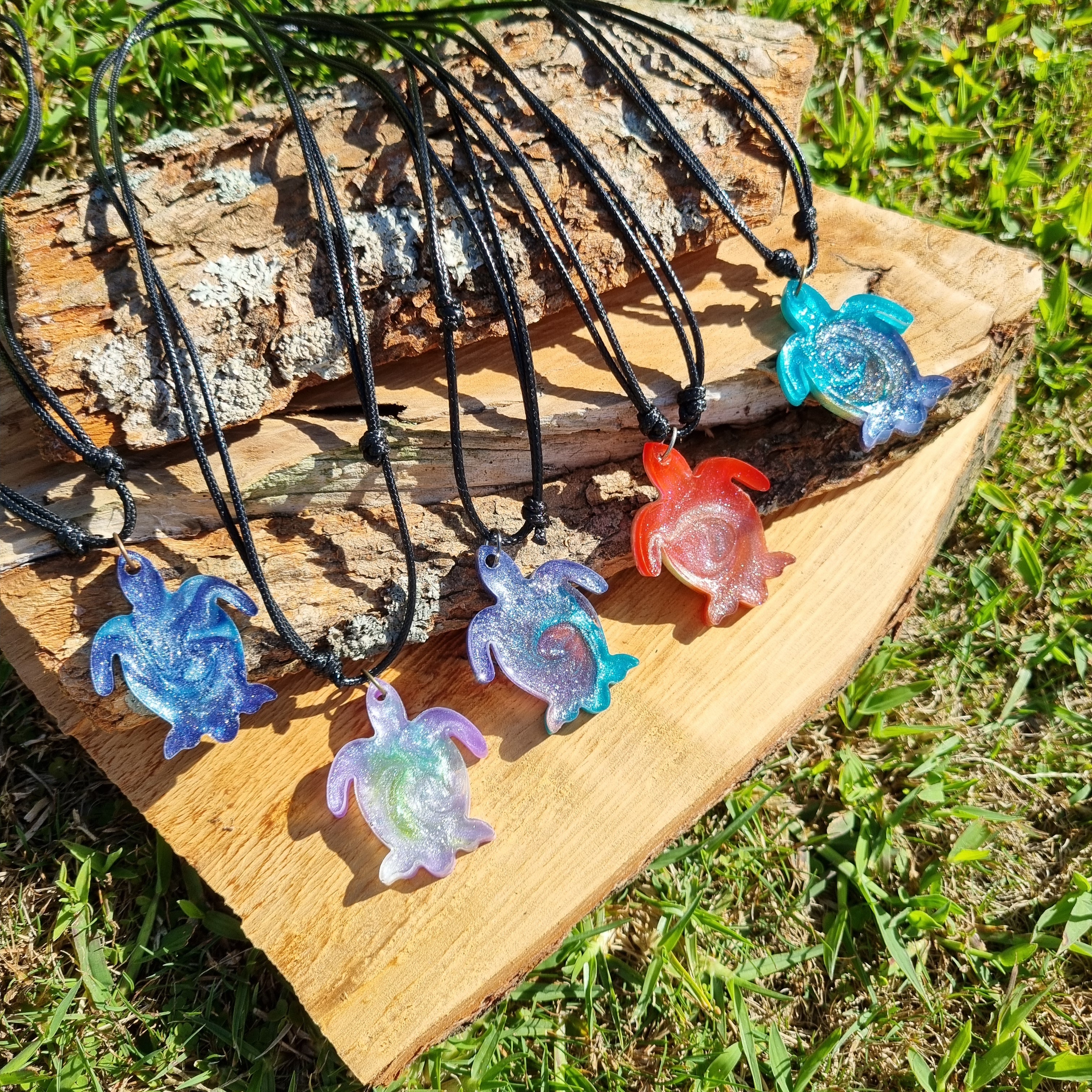 Turtle Glitter Pendant