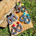 Geometric Space Earrings